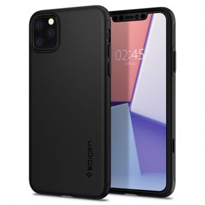 Spigen Thin Fit plastový kryt na iPhone 11 Pro Max, čierny (075CS27432)