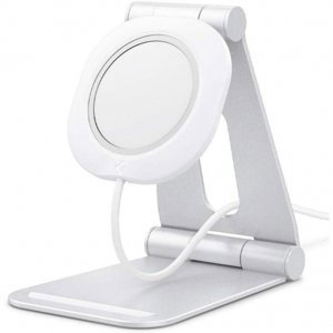 Spigen MagFit nabíjací stojan pre Apple MagSafe, biely (AMP02673)