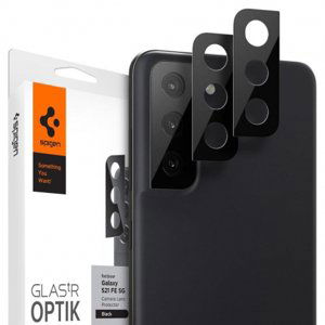 Spigen Optik.Tr 2x ochranné sklo na kameru na Samsung Galaxy S21 FE, čierne