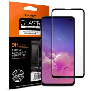 Spigen Full Cover ochranné sklo na Samsung S10e, čierne (609GL26003)