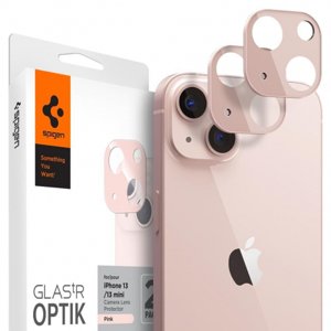 Spigen Optik.Tr 2x ochranné sklo na kameru na iPhone 13 / 13 mini, ružové