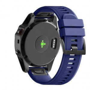 BStrap Silicone Acton remienok na Garmin Fenix 5s / 5s Plus, dark blue (SGA003C04)