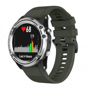 BStrap Silicone Acton remienok na Garmin Fenix 5x / 6x, army green (SGA004C04)