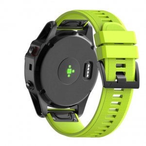 BStrap Silicone Acton remienok na Garmin Fenix 5x / 6x, fruit green (SGA004C05)