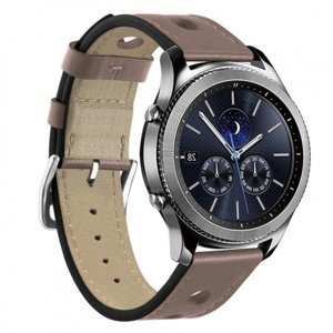 BStrap Leather Italy remienok na Huawei Watch 3 / 3 Pro, khaki brown (SSG009C0512)