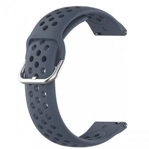 BStrap Silicone Dots remienok na Samsung Galaxy Watch 42mm remienok, dark gray (SSG013C0502)