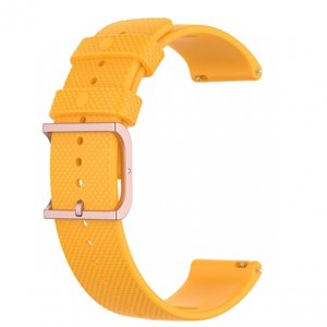 BStrap Silicone Rain remienok na Huawei Watch GT3 42mm, yellow (SSG014C0608)