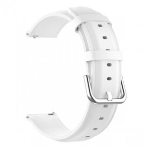 BStrap Leather Lux remienok na Samsung Galaxy Watch 42mm, white (SSG015C0202)