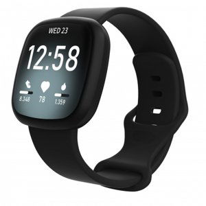 BStrap Silicone (Large) remienok na Fitbit Versa 3, black (SFI013C01)