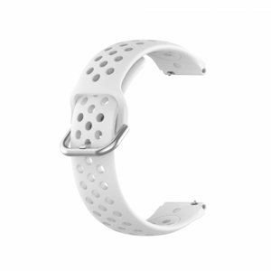 NEOGO SmartWatch Glam / Glam 2 Silicone Dots remienok, White (SGA007C0201)