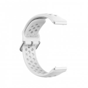 BStrap Silicone Dots remienok na Garmin Vivoactive 4s, white (SGA007C02)