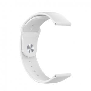 BStrap Silicone remienok na Garmin Vivoactive 4s, white (SGA009C02)