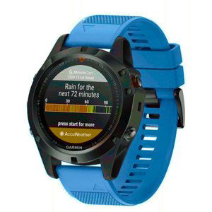 BStrap Silicone Acton remienok na Garmin Fenix 5x / 6x, blue (SGA004C08)