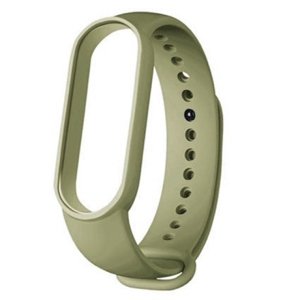 BStrap Silicone remienok na Xiaomi Mi Band 5/6/7, olive green (SXI011C09)