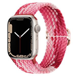 BStrap Elastic Nylon remienok na Apple Watch 38/40/41mm, strawberry (SAP013C17)