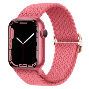 BStrap Elastic Nylon remienok na Apple Watch 42/44/45mm, bright pink (SAP013C34)