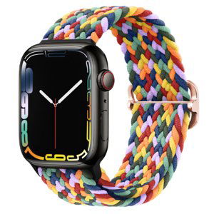 BStrap Elastic Nylon remienok na Apple Watch 42/44/45mm, colorful (SAP013C37)