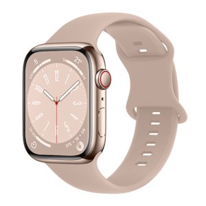 BStrap Smooth Silicone remienok na Apple Watch 38/40/41mm, sand pink (SAP014C04)