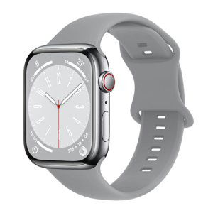 BStrap Smooth Silicone remienok na Apple Watch 38/40/41mm, gray (SAP014C07)