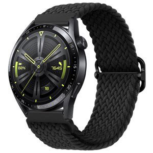 BStrap Elastic Nylon remienok na Huawei Watch GT3 42mm, black (SSG024C0108)