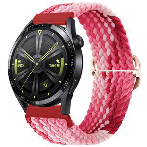 BStrap Elastic Nylon remienok na Huawei Watch GT3 42mm, strawberry (SSG024C1108)