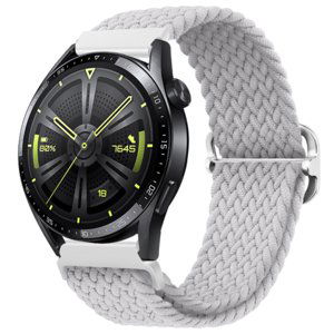 BStrap Elastic Nylon remienok na Samsung Galaxy Watch Active 2 40/44mm, pearl white (SSG024C14)