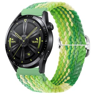 BStrap Elastic Nylon remienok na Huawei Watch GT 42mm, lime (SSG025C1002)