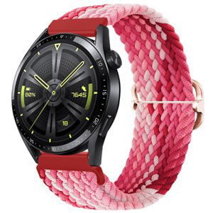 BStrap Elastic Nylon remienok na Garmin Vivoactive 4, strawberry (SSG025C1104)