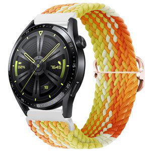BStrap Elastic Nylon remienok na Huawei Watch GT3 46mm, fragrant orange (SSG025C1308)