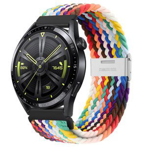 BStrap Elastic Nylon 2 remienok na Huawei Watch GT2 42mm, rainbow (SSG026C0207)