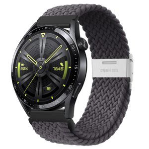 BStrap Elastic Nylon 2 remienok na Huawei Watch GT2 42mm, space ash (SSG026C0307)