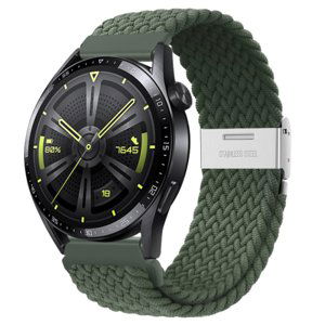 BStrap Elastic Nylon 2 remienok na Samsung Galaxy Watch 42mm, olive green (SSG026C0502)