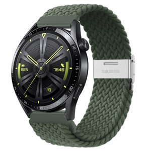 BStrap Elastic Nylon 2 remienok na Xiaomi Amazfit GTR 42mm, olive green (SSG026C0503)