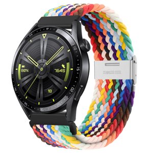 BStrap Elastic Nylon 2 remienok na Huawei Watch GT2 Pro, rainbow (SSG027C0207)