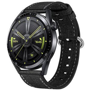 BStrap Denim remienok na Huawei Watch GT3 46mm, black (SSG031C0109)
