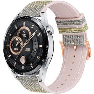 BStrap Glitter remienok na Samsung Galaxy Watch 3 41mm, silver yellow (SSG032C0301)