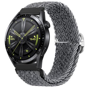 BStrap Braid Nylon remienok na Samsung Galaxy Watch 3 41mm, gray black (SSG034C0401)