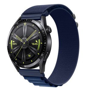 BStrap Nylon Loop remienok na Huawei Watch GT3 42mm, navy blue (SSG036C0608)