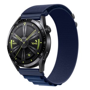 BStrap Nylon Loop remienok na Xiaomi Amazfit GTR 2 / GTR 47mm, navy blue (SSG037C0606)