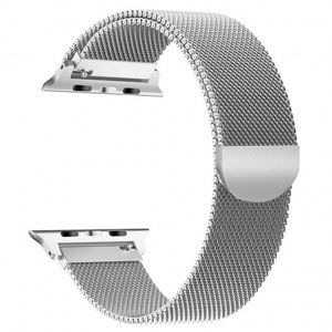 BStrap Milanese remienok na Apple Watch 42/44/45mm, Silver (SAP004C14)