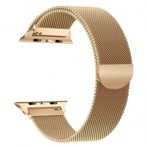 BStrap Milanese remienok na Apple Watch 38/40/41mm, Golden (SAP004C04)