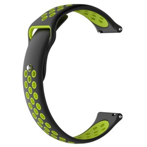 Garmin Venu 2 Plus Silicone Sport remienok, Black/Green (SXI001C0109)