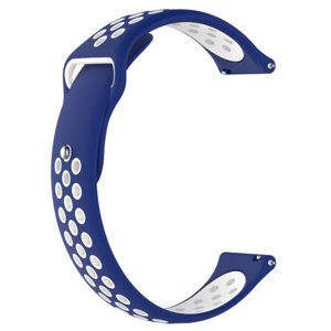 BStrap Silicone Sport remienok na Huawei Watch GT3 42mm, blue/white (SXI001C0508)