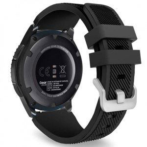 BStrap Silicone Sport remienok na Samsung Galaxy Watch 3 45mm, black (SSG006C0201)