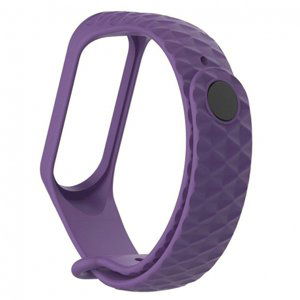 BStrap Silicone Diamond remienok na Xiaomi Mi Band 3/4, purple (SXI007C06)