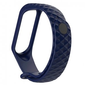 Xiaomi Mi Band 3/4 Silicone Diamond remienok, Dark Blue (SXI007C03)