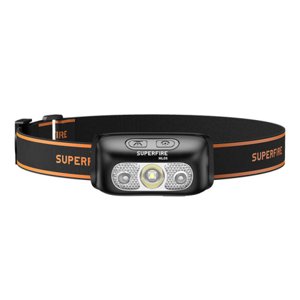 Superfire HL05-E čelovka 2W 120lm 800mAh , čierna (HL05-E)