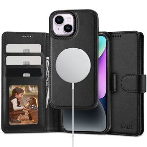 Tech-Protect Wallet MagSafe knižkové puzdro na iPhone 15 Plus, čierne
