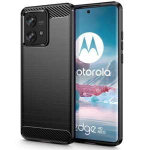 Tech-Protect Carbon kryt na Motorola Edge 40 Neo, čierny