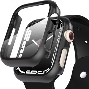 Tech-Protect Defense 360 puzdro s ochranným sklom na Apple Watch 7 45mm, čierne